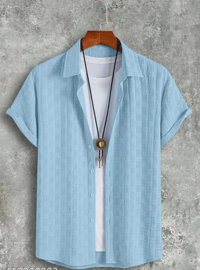 MENS WEAR IMPORTED FABRIC HALF SLEEVE SHIRT