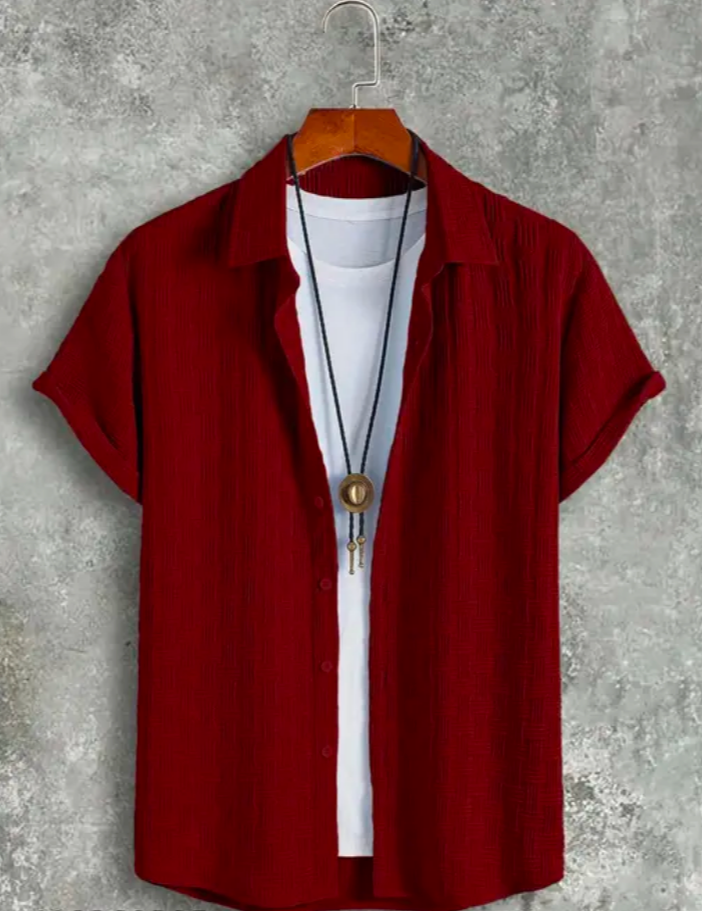 MENS WEAR IMPORTED FABRIC HALF SLEEVE SHIRT