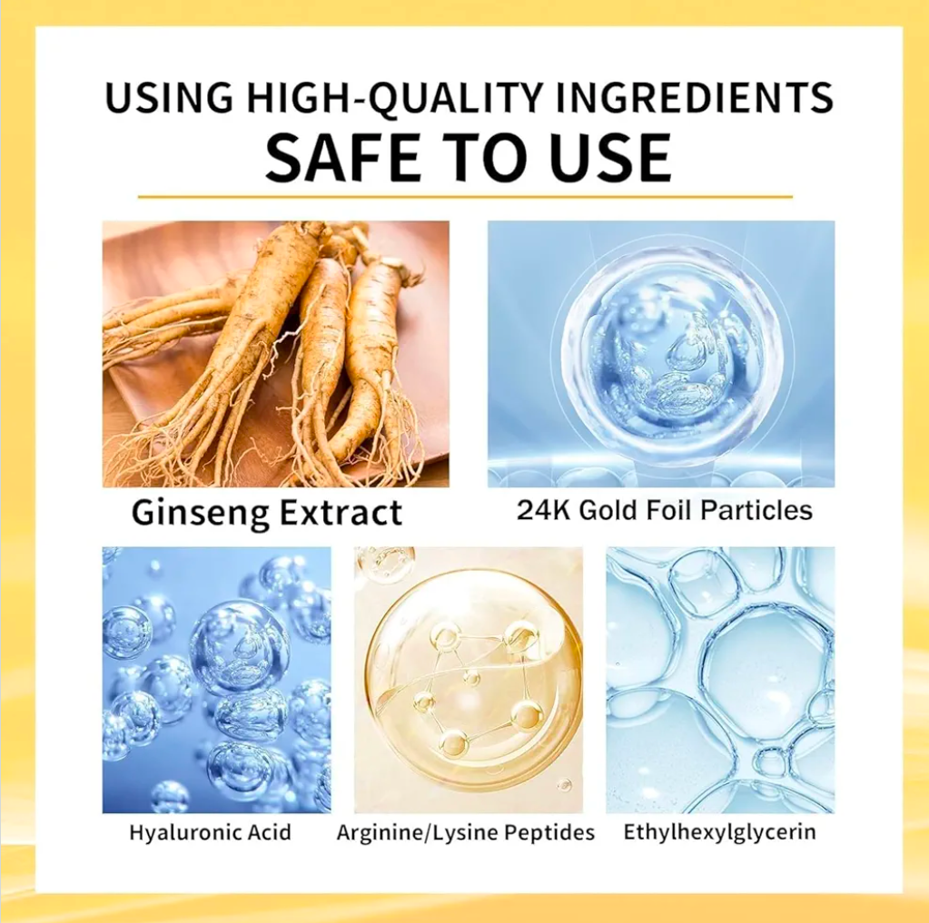 ( Buy 1 Get 2 Free ) Ginseng Gold Polypeptide Anti-Ageing Serum 100ml Each