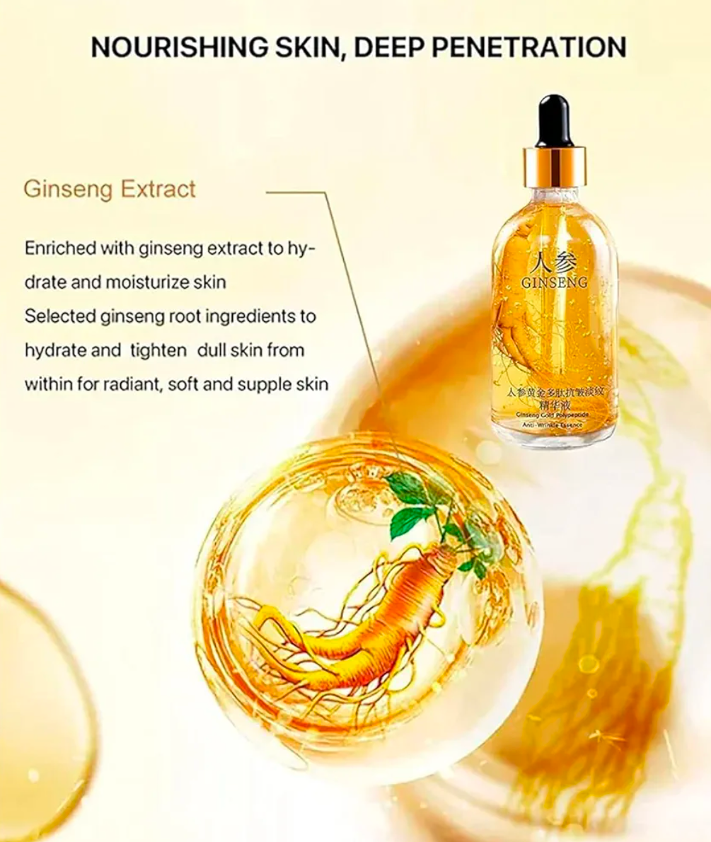 ( Buy 1 Get 2 Free ) Ginseng Gold Polypeptide Anti-Ageing Serum 100ml Each